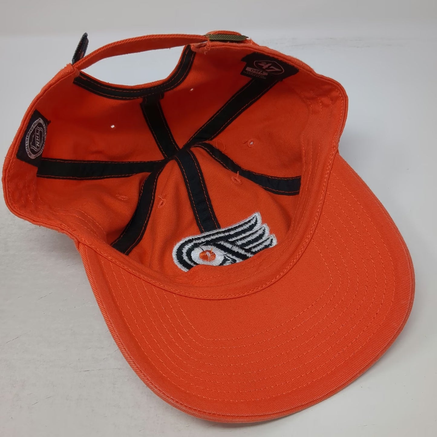 Philadelphia Flyers NHL '47 Orange Cap One Size OSFA Slideback Embroidered Hat