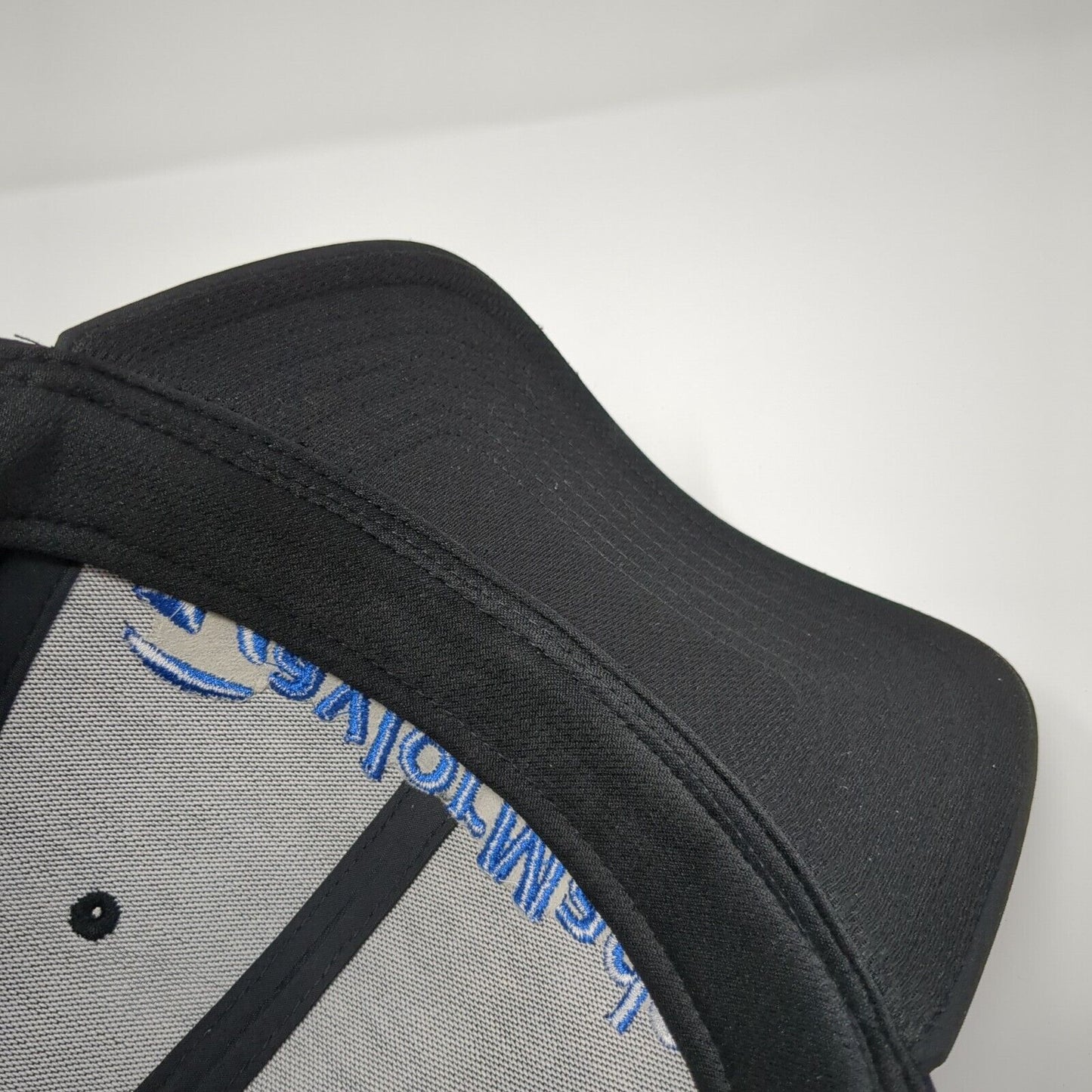 TaylorMade Strapback Golf Hat Black OS Adjustable Embroidered 6 Panel Polyester