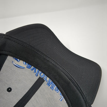 TaylorMade Strapback Golf Hat Black OS Adjustable Embroidered 6 Panel Polyester