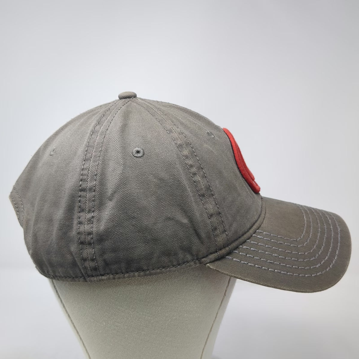 Marvel Snapback Gray Red Blue White One Size Captain America Shield Cotton Hat
