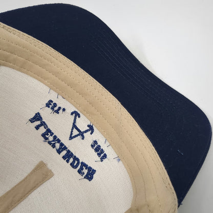 Otto Trucker Hat Beige Blue One Size Alexander Cowboy Association Snapback Mesh