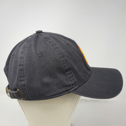 Ahead Baseball Cap Gray One Size Adjustable Strap Curved Brim R Logo Cotton Hat