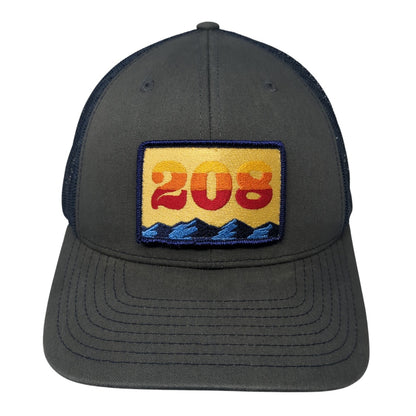 208 Patch Snapback Mesh Back Trucker Hat Multicolor One Size Richardson