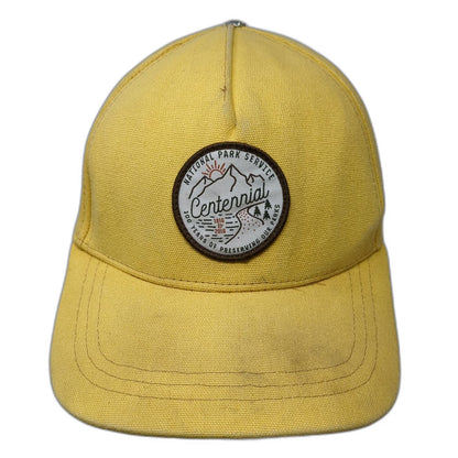 REI 5 Panel Yellow Hat One Size National Park Service Centennial Snapback Cotton