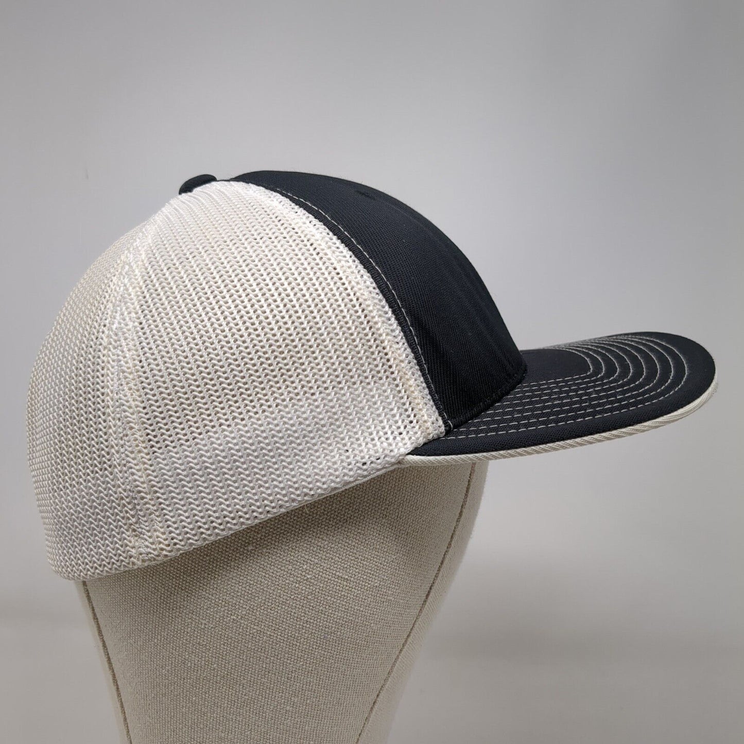 5J Motorsports Fitted Trucker Hat Black 6 7/8-7 3/8 Mesh Back Pacific Headwear