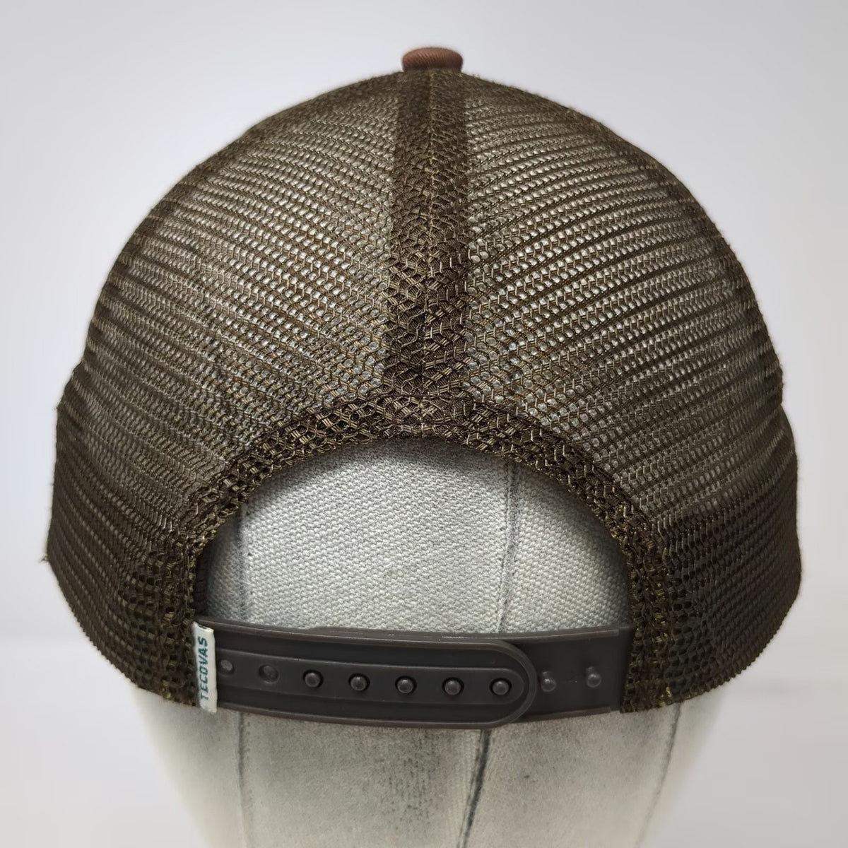 Tecovas Trucker Hat Brown OSFM Mesh Back Hot Country Hits Graphic Patch Snapback
