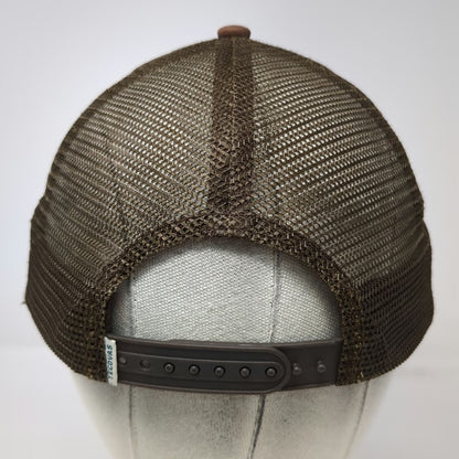 Tecovas Trucker Hat Brown OSFM Mesh Back Hot Country Hits Graphic Patch Snapback