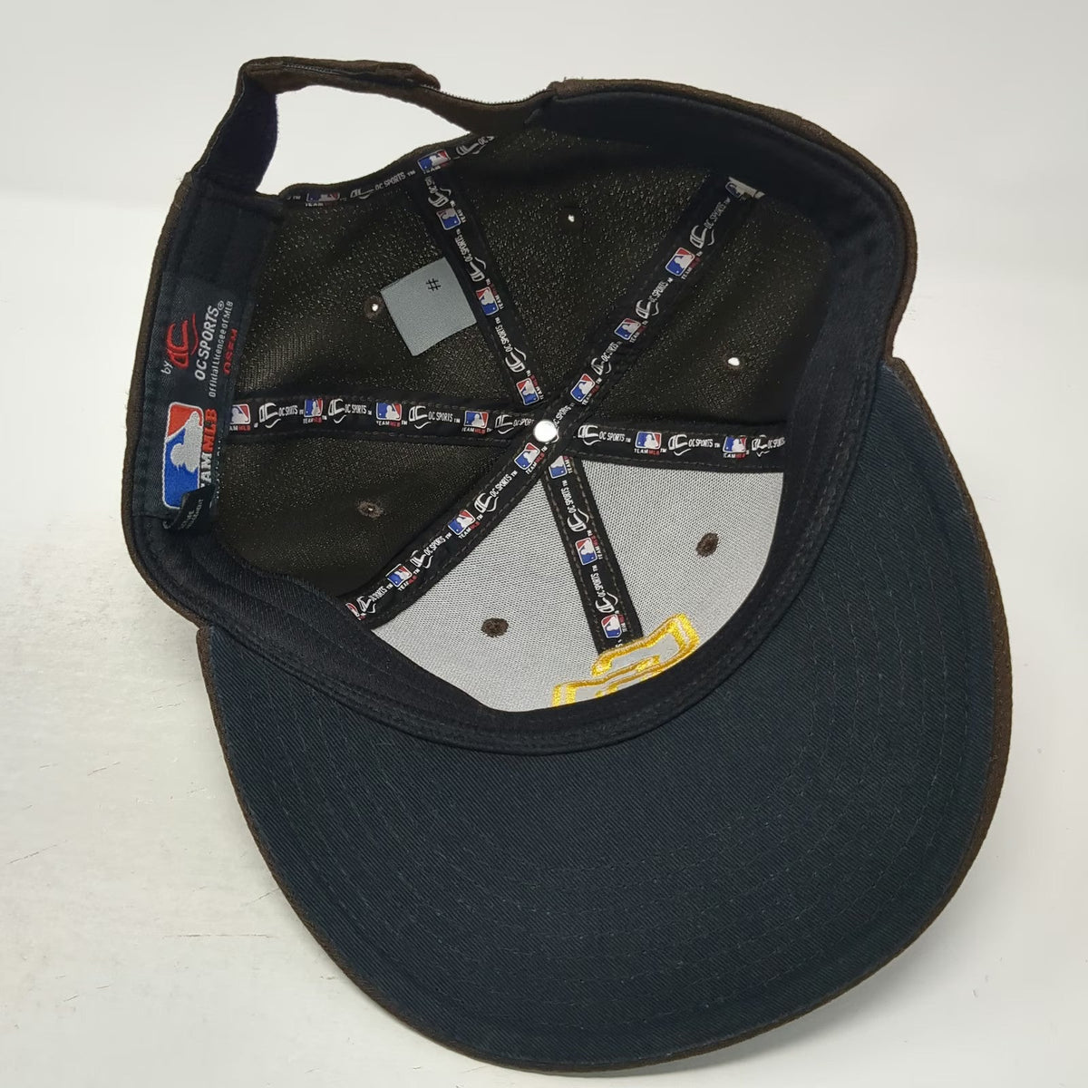 OC Sports San Diego Padres MLB Baseball Cap Brown One Size Strapback Hat Logo