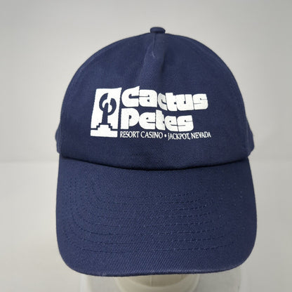 Cactus Petes Resort Casino Jackpot Nevada Snapback Hat Blue OS Adjustable Mohr's