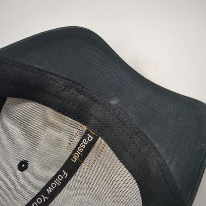 Belong Designs Trucker Hat Black Purple One Size Leather Patch Mesh Snapback