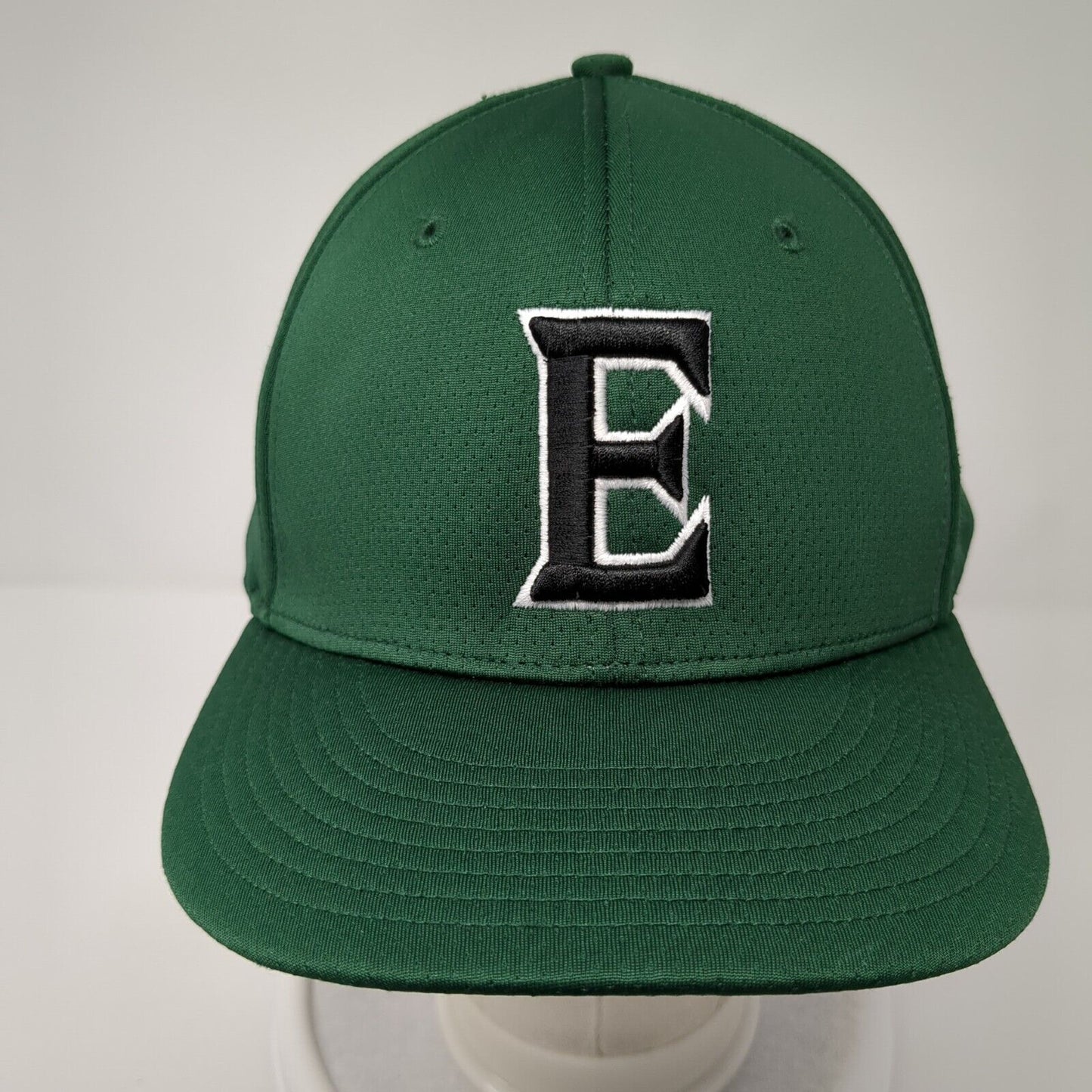E Mustangs Fitted Hat Green L-XL Embroidered 6 Panel Richardson Matrix