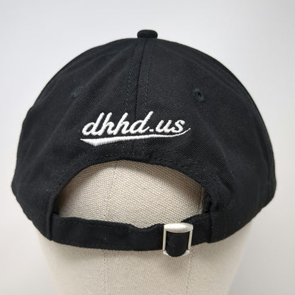 DH HD Darrell Hay Hockey Development Baseball Cap Black One Size Hat Slideback