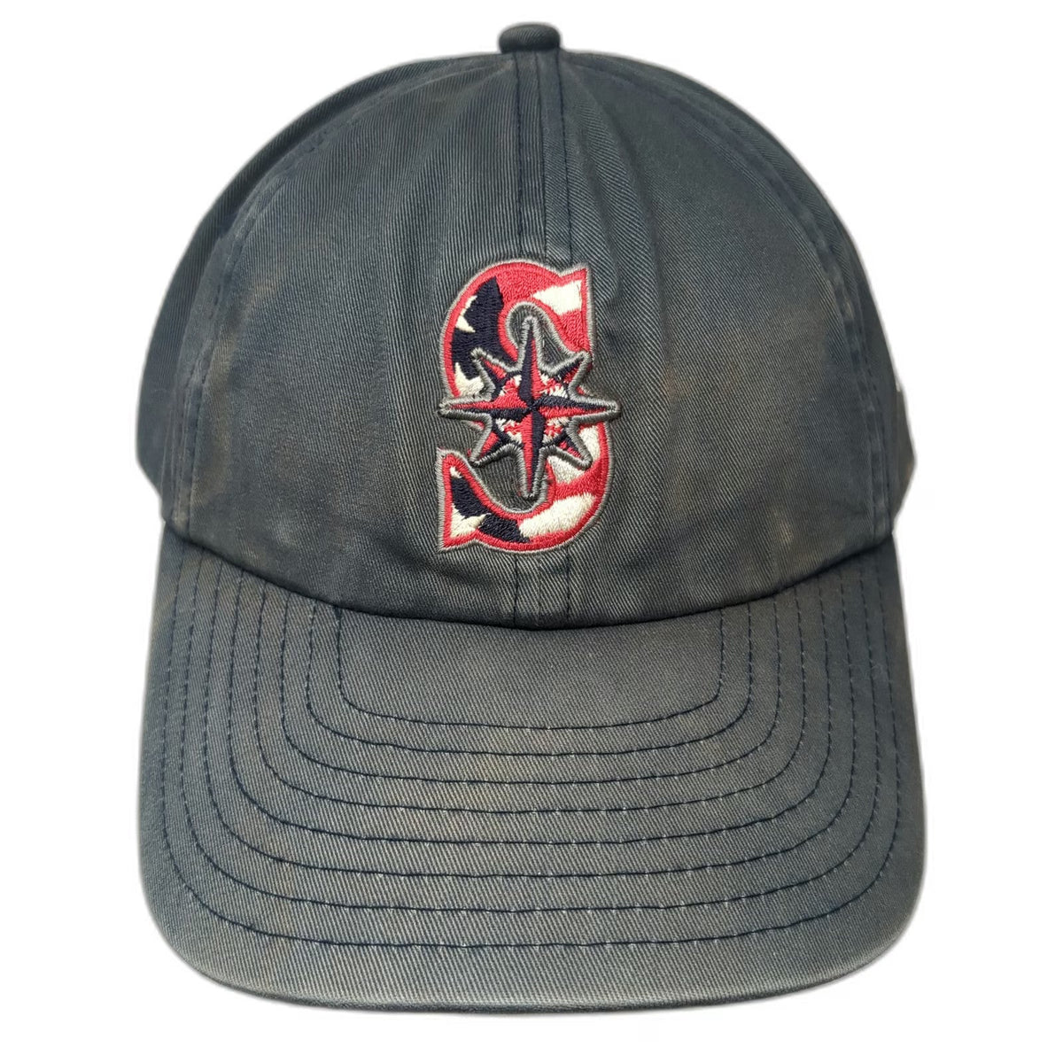 Seattle Mariners MLB New Era Baseball Cap Blue One Size Slider Stars Stripes Hat