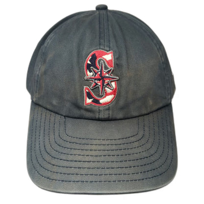Seattle Mariners MLB New Era Baseball Cap Blue One Size Slider Stars Stripes Hat