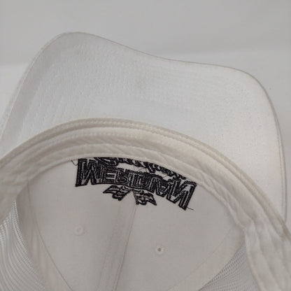 Meridian Speedway Snapback Trucker Hat White OS Adjustable Mesh Back Richardson