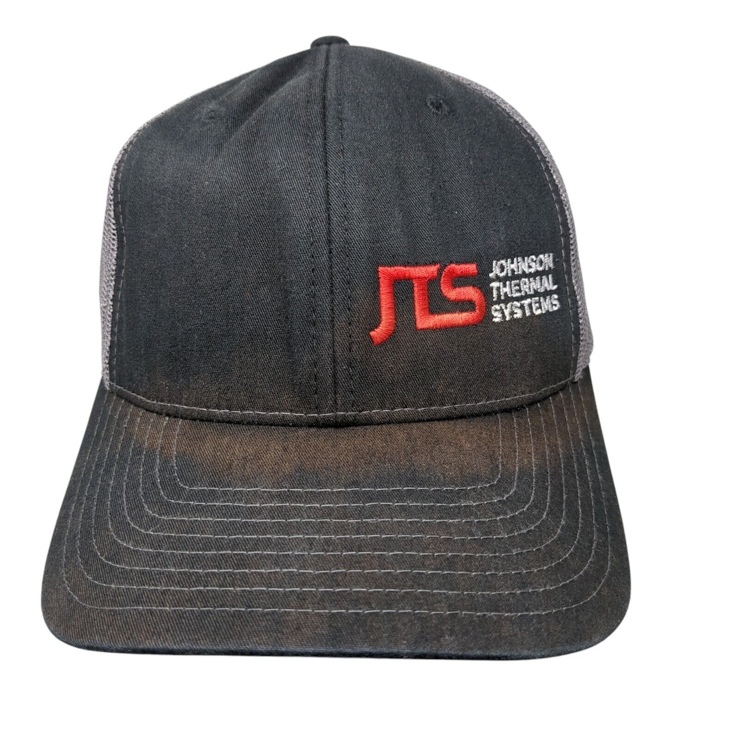 JTS Johnson Thermal Systems Snapback Trucker Hat Black OSFA Mesh Back Richardson