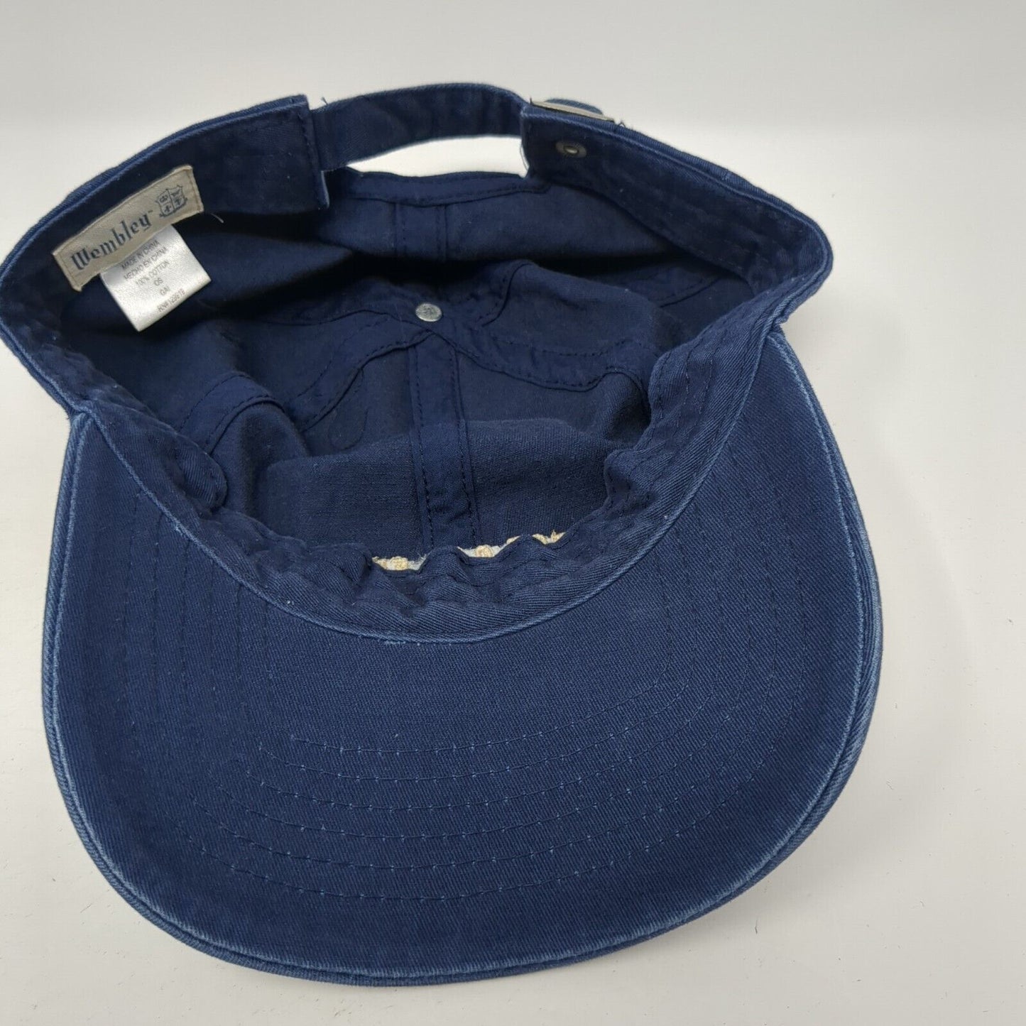 Best Dad Ever Slideback Hat Blue One Size Adjustable Embroidered Wembley