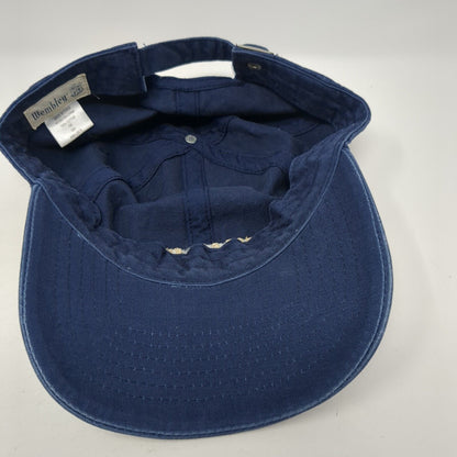 Best Dad Ever Slideback Hat Blue One Size Adjustable Embroidered Wembley