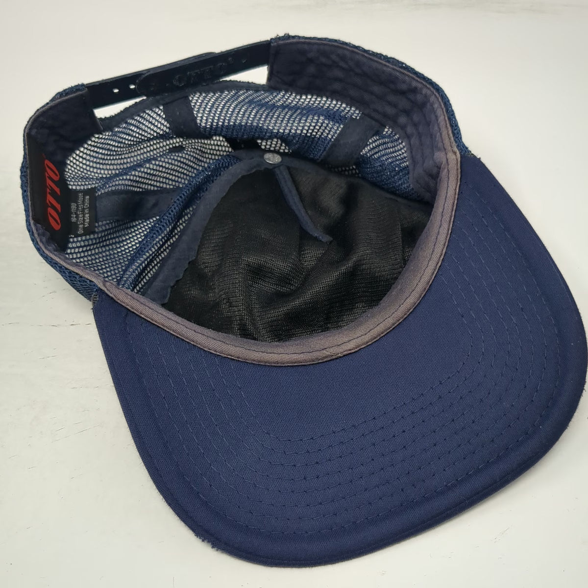 OTTO Public Coast Brewing Co Blue One Size Trucker Hat Mesh Snapback Flat Brim