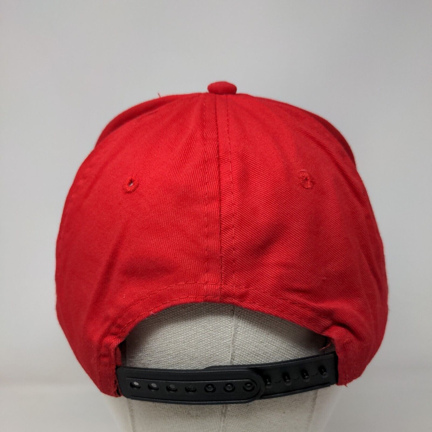 Marvel Deadpool Snapback Hat Red OSFM Adjustable Colorblock Vent Holes