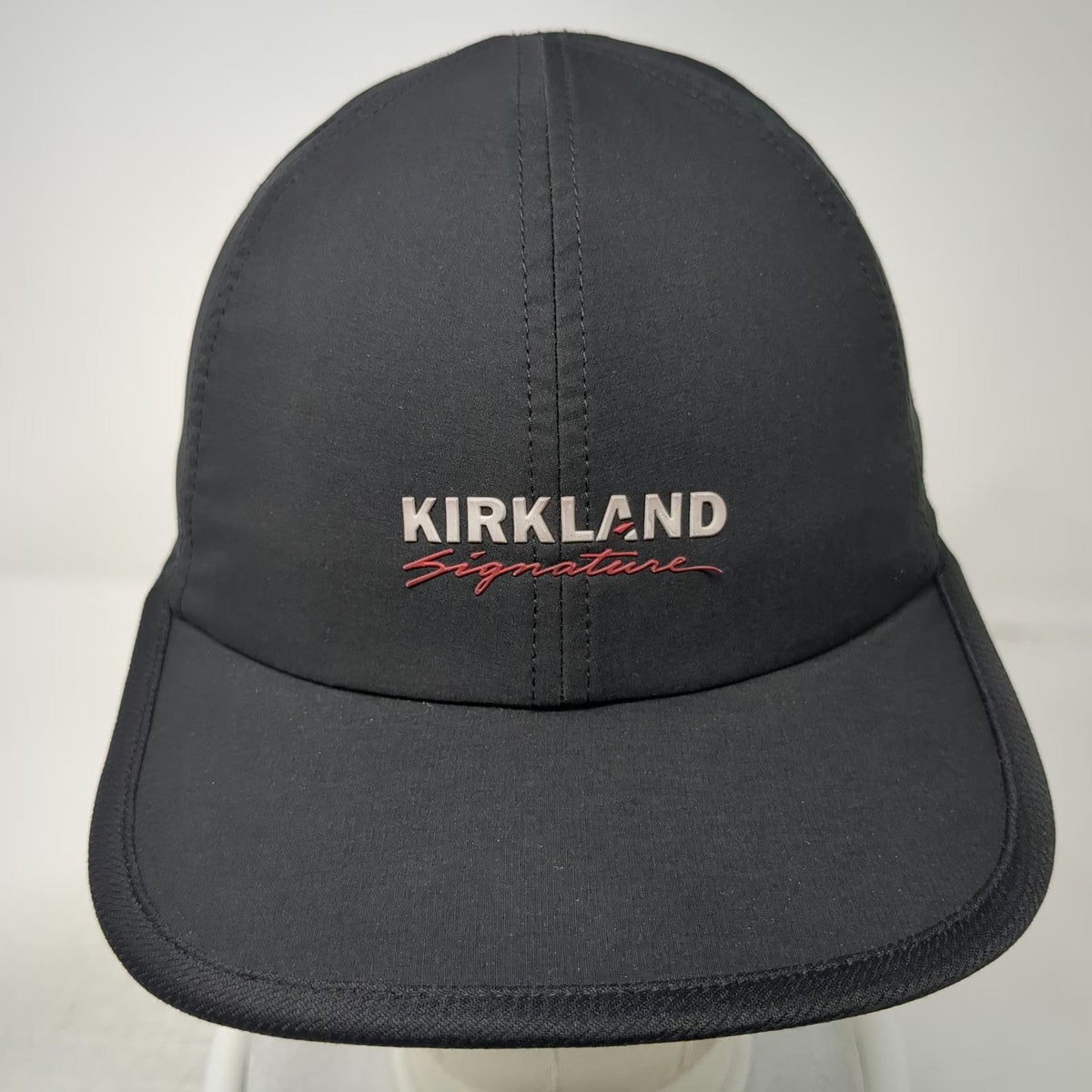 Kirkland Signature Baseball Cap Black One Size Strapback Logo Performance Hat