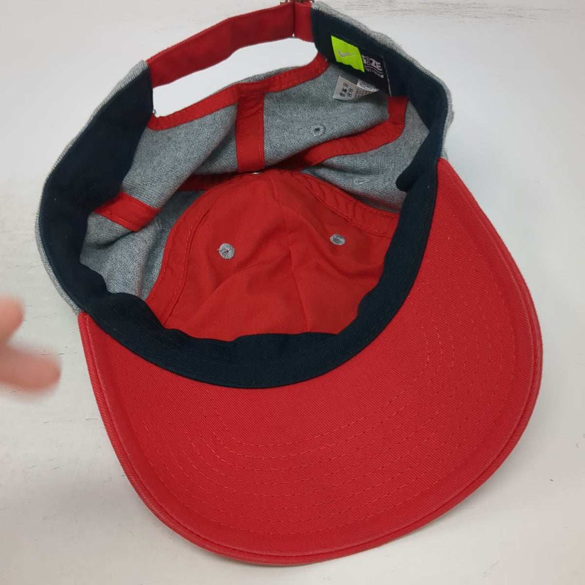 Ohio State Buckeyes NCAA Nike Gray Red One Size Cap Heritage 86 Logo Hat Gear