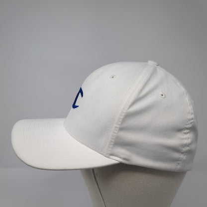 Champion C Logo Fitted Hat White One Size Embroidered Flexfit 6 Panel