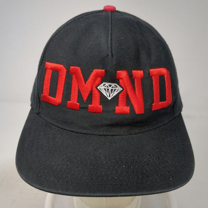 Diamond Supply Co 5 Panel Hat Black One Size Green Underbrim Snapback DMND Flat
