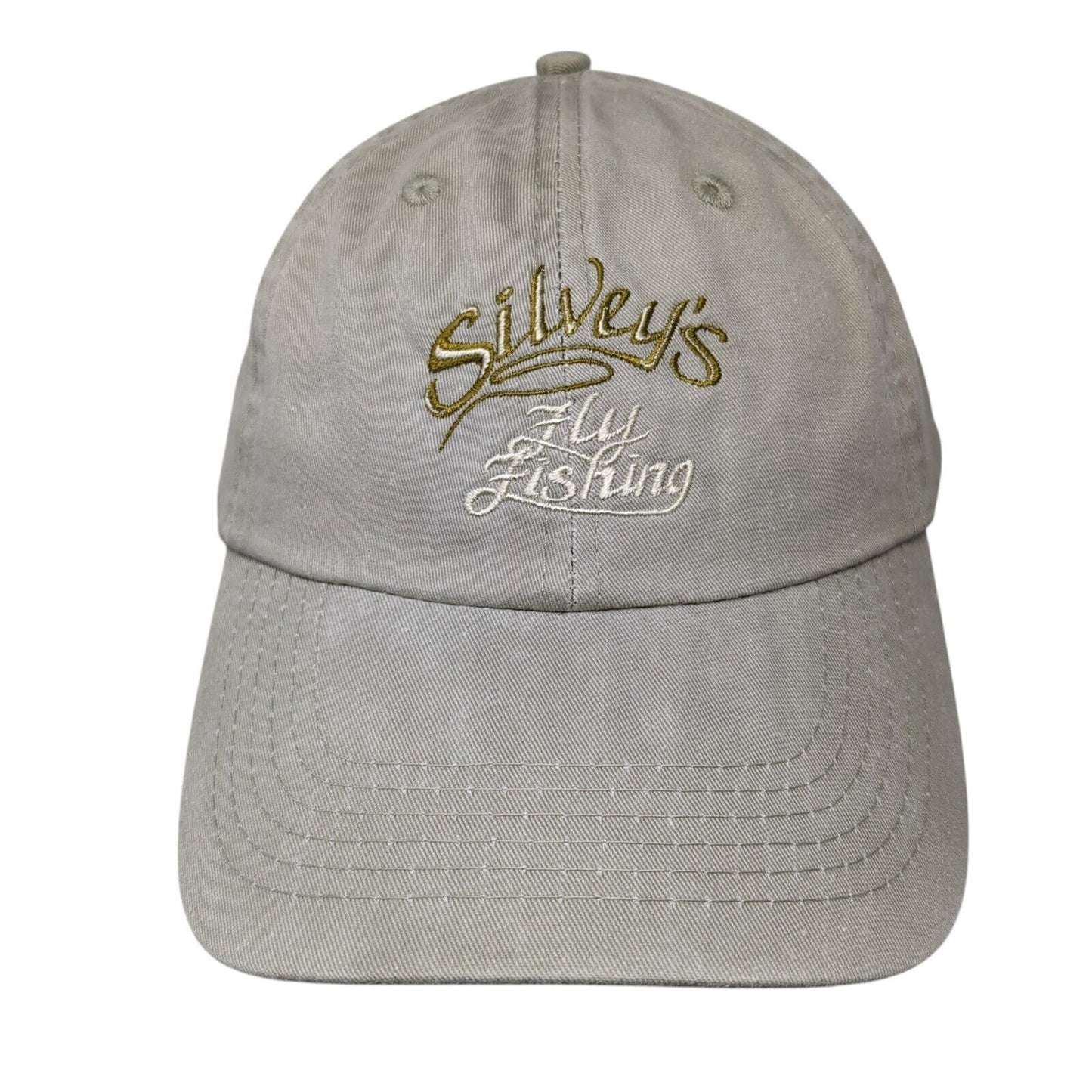 Silvey's Fly Fishing Strapback Hat Tan One Size Adjustable Fahrenheit