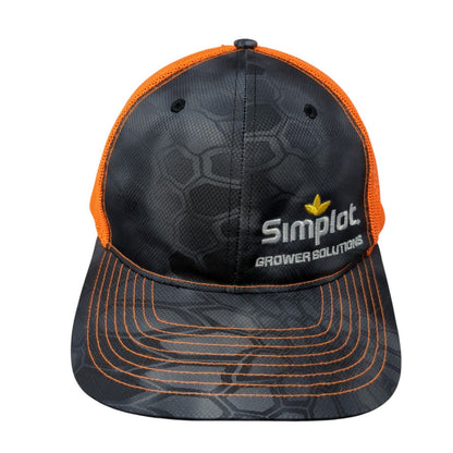 Simplot Grower Solutions Snapback Trucker Hat Camouflage OS Mesh Back Richardson
