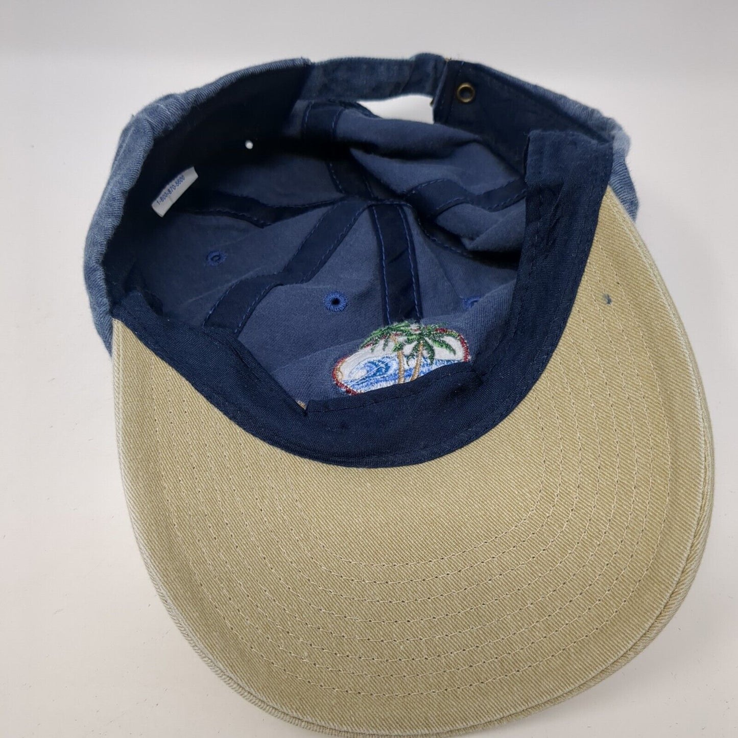 Treasure Island FL Slideback Hat Multi One Size Adjustable Embroidered Cotton