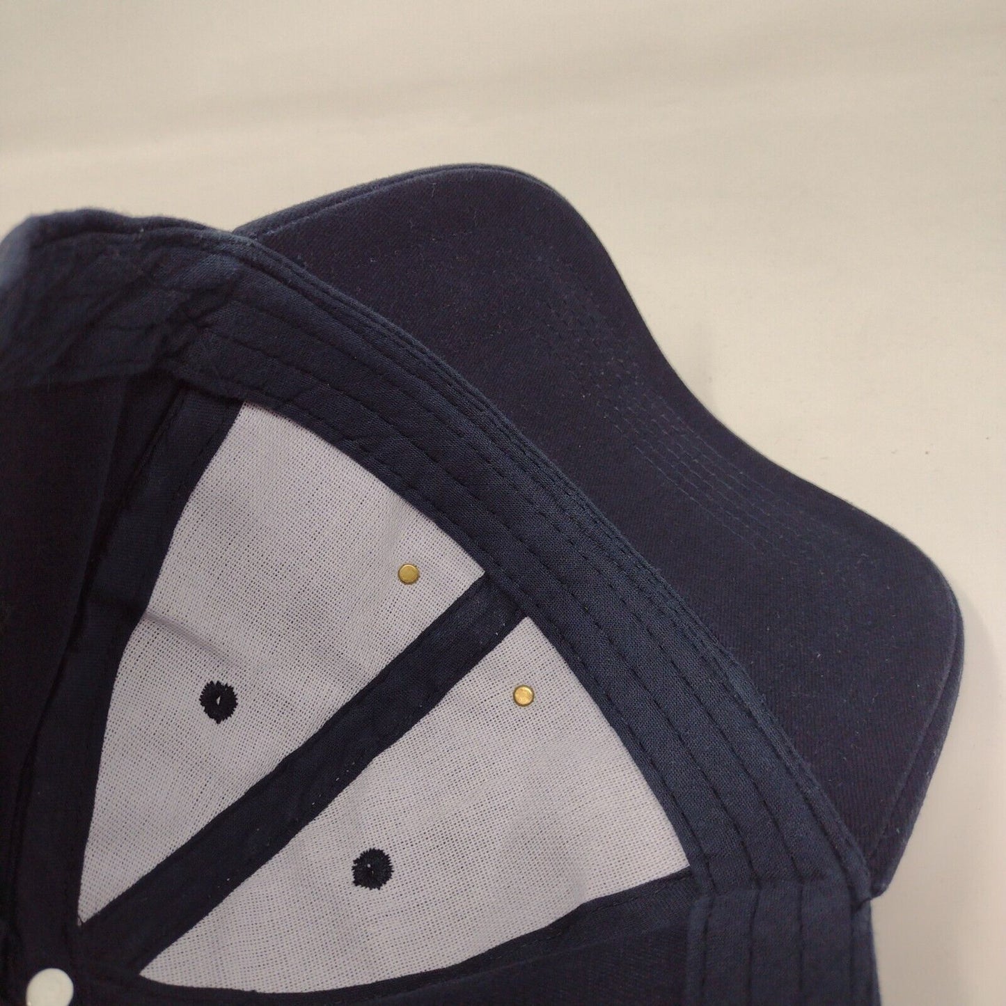 Panama Canal Slideback Hat Blue One Size Solid Adjustable 6 Panel
