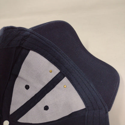 Panama Canal Slideback Hat Blue One Size Solid Adjustable 6 Panel
