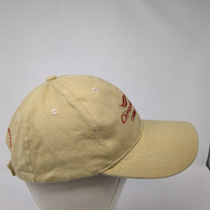 Chinook Winds Casino Resort Strapback Hat Tan OS Adjustable Embroidered Cotton
