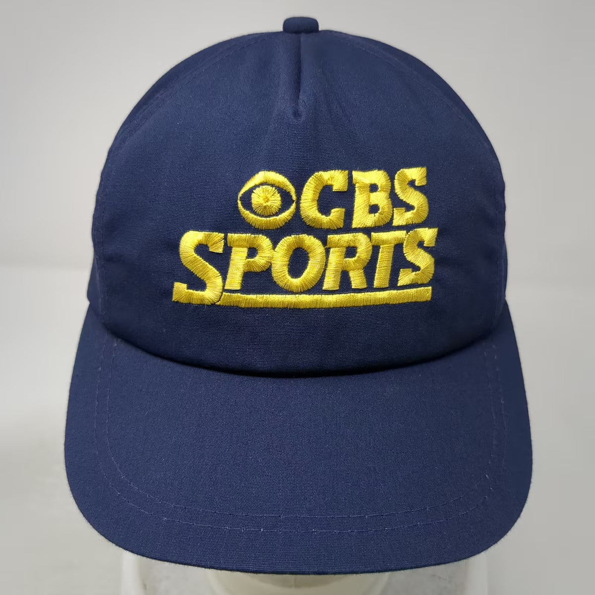 CBS Sports 5 Panel Blue Yellow Hat One Size OS Snapback Embroidered Underbrim