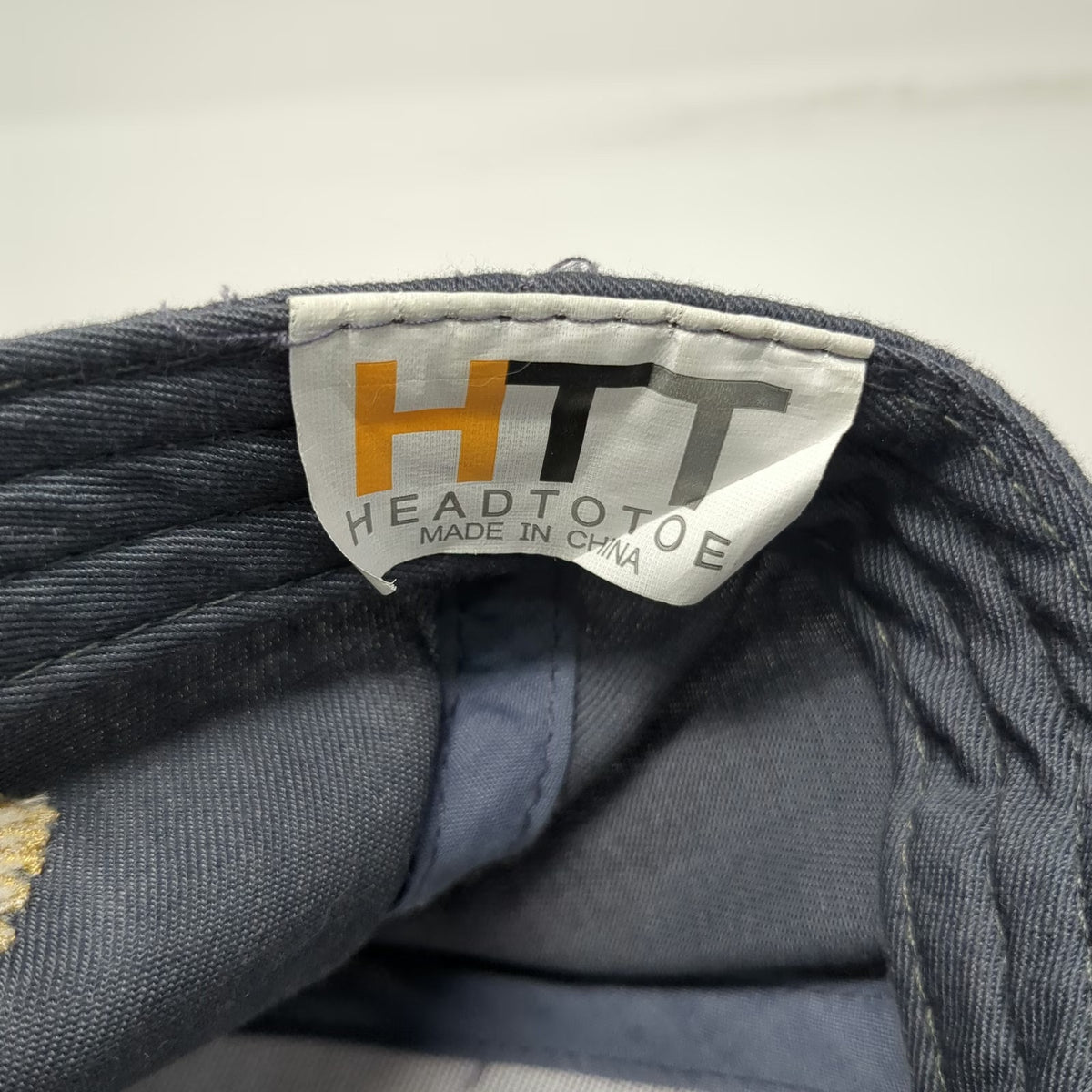 HTT Lazy Bear Ranch Baseball Cap Gray One Size Embroidered Patch Strapback Hat