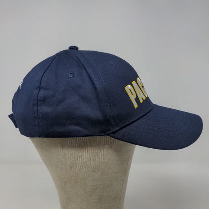 Indiana Pacers Men's Strapback Hat Blue Adjustable Lucas Oil Embroidered Logo