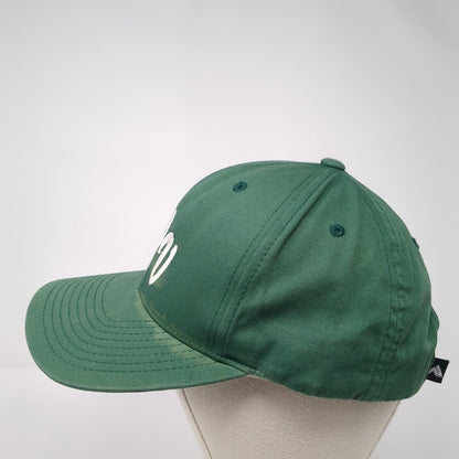 WV Strapback Hat Green One Size Adjustable Embroidered Pacific Headwear