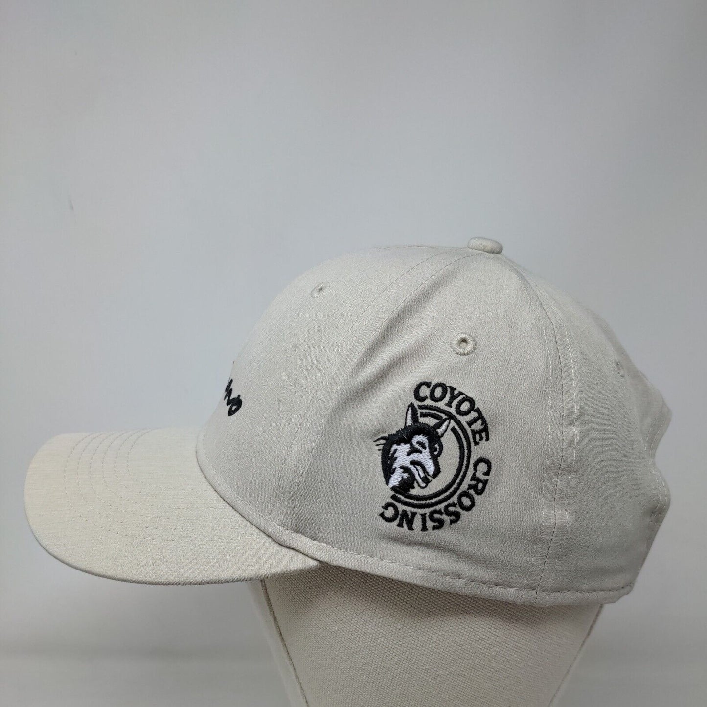 Club Torrino Snapback Hat Tan One Size Embroidered Coyote Crossing
