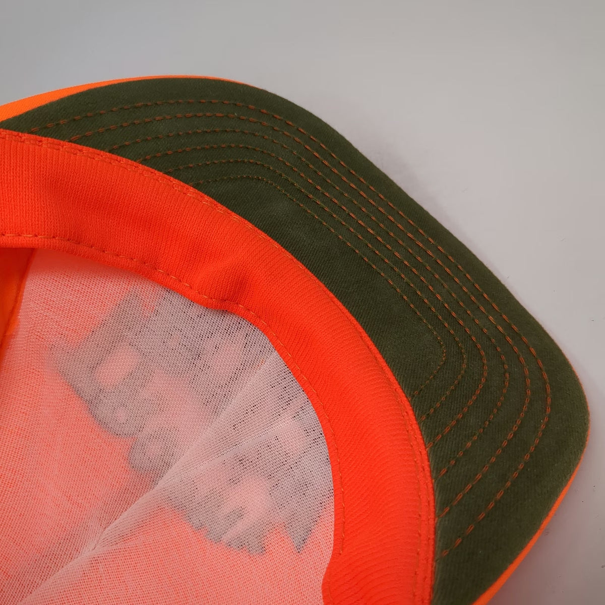 Paramount Snapback Orange Trophy Buck Hunting Deer Hat Green Underbrim Vintage