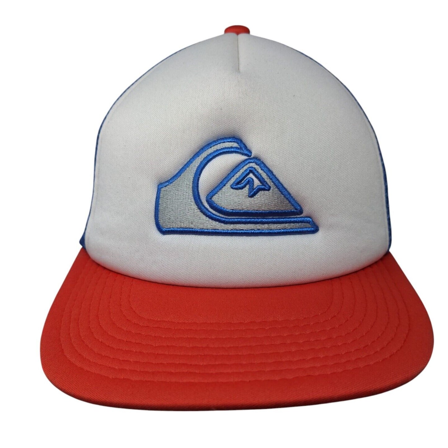 Quiksilver Snapback Mesh Back Trucker Hat Multi Youth OSFM Colorblock