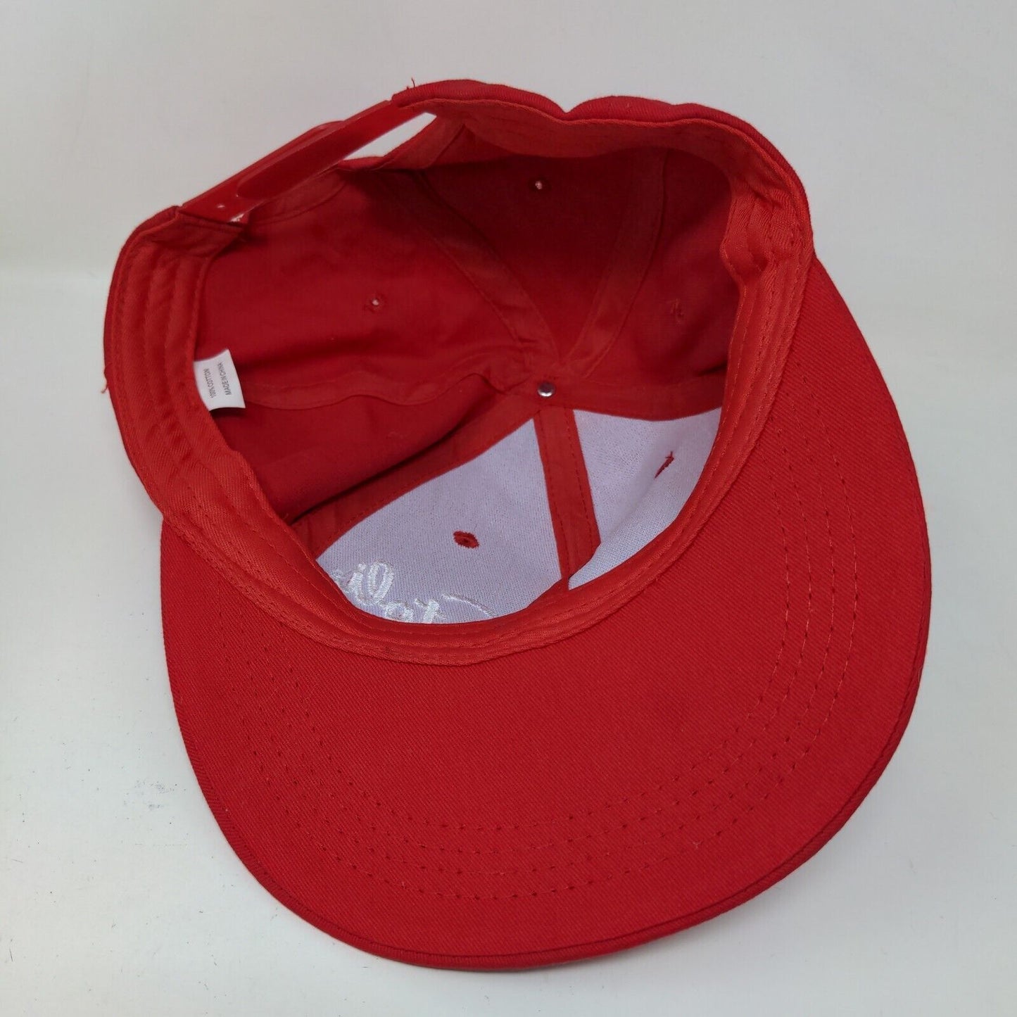 Stoli Men's Snapback Hat Red Adjustable Embroidered Logo 100% Cotton Vodka