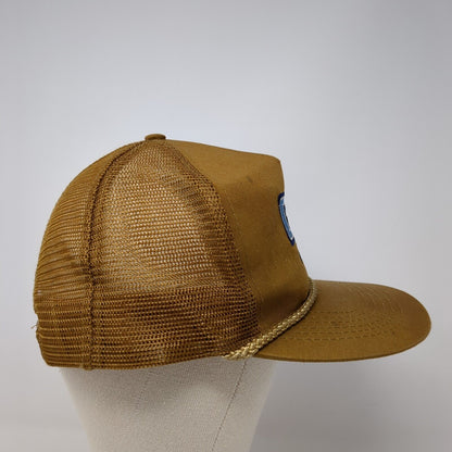 PS Producers Supply Co-Op Snapback Trucker Hat Brown OS Adjustable Rope Otto