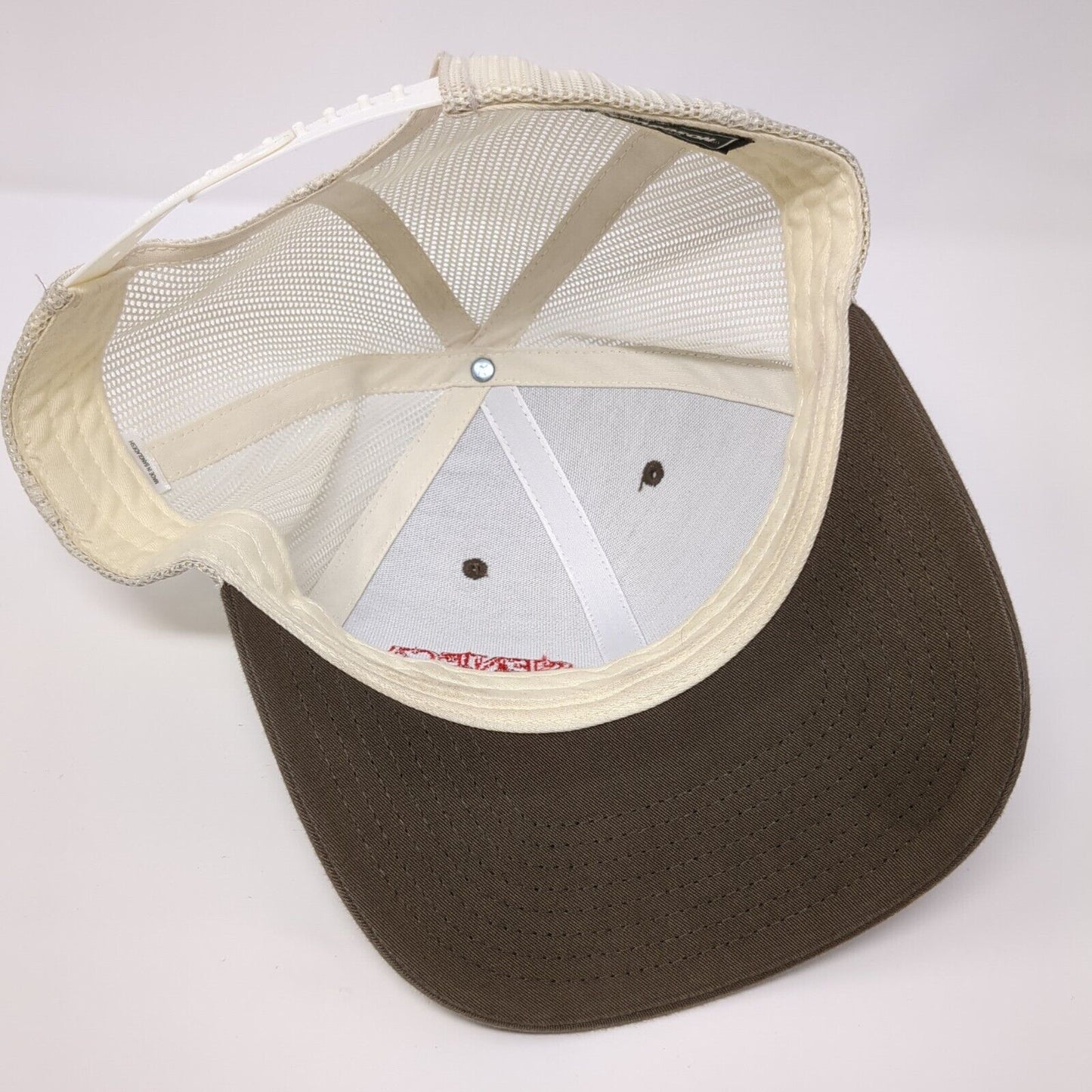 Seneca Snapback 112 Trucker Hat Brown OSFA Adjustable Mesh Back Richardson