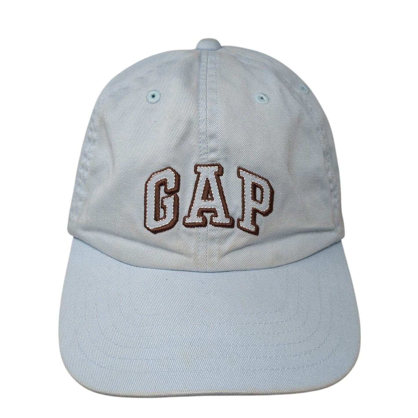 Gap Spell Out Strapback Hat Blue Large/XL Solid Embroidered Adjustable