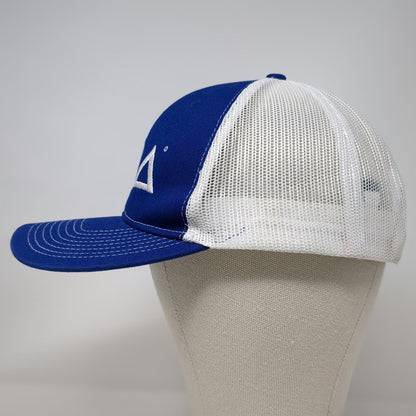 Port Authority Trucker Hat Blue White One Size ZOA Energy Drink Tiki Snapback
