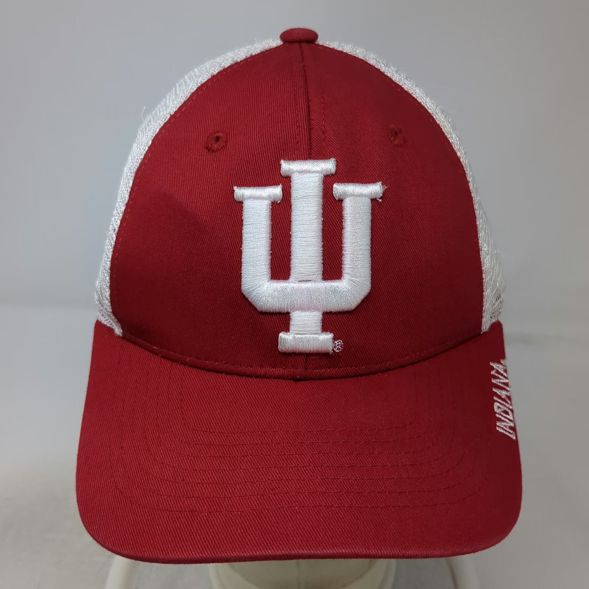 Indiana Hoosiers NCAA Zephyr Trucker Hat Red White One Size Mesh Snapback IU