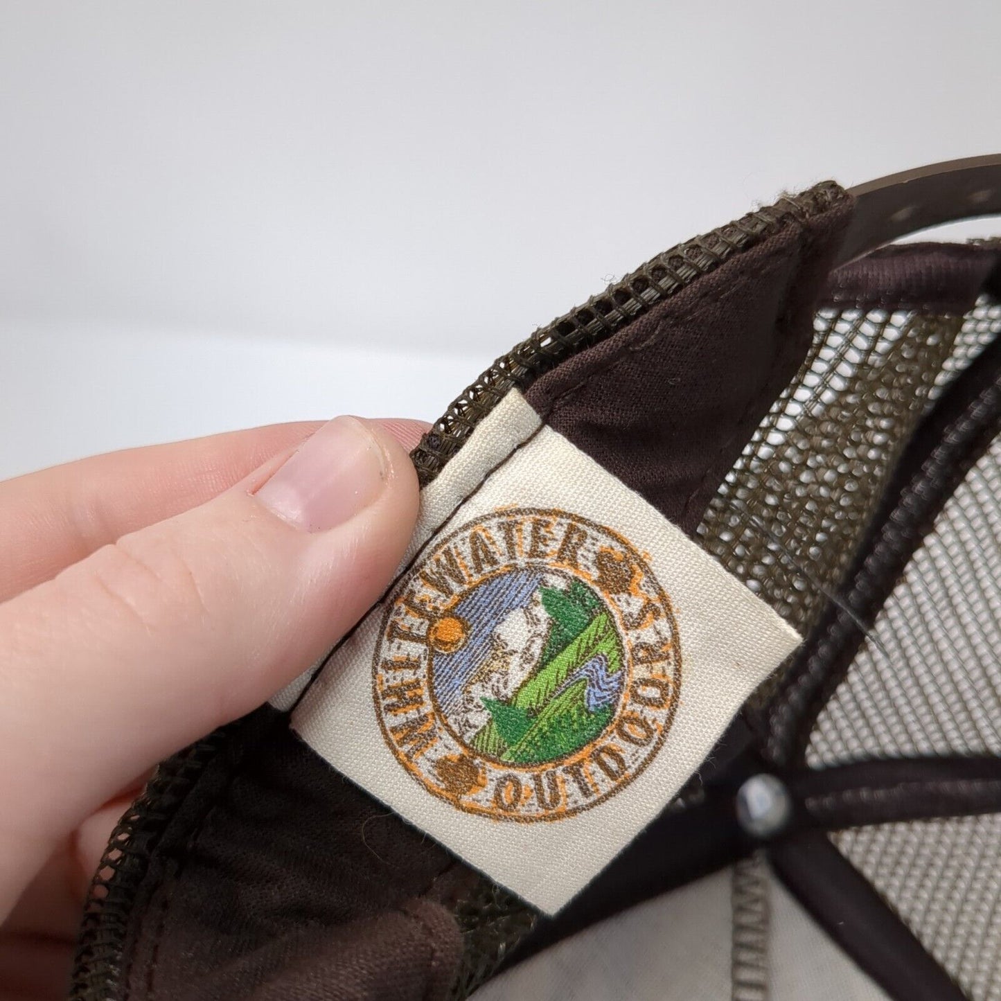 Whitewater Outdoors Snapback Trucker Hat Camo One Size Mesh Back