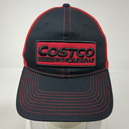 Bamko Costco Wholesale Black Red Trucker Hat One Size Mesh Back Snapback