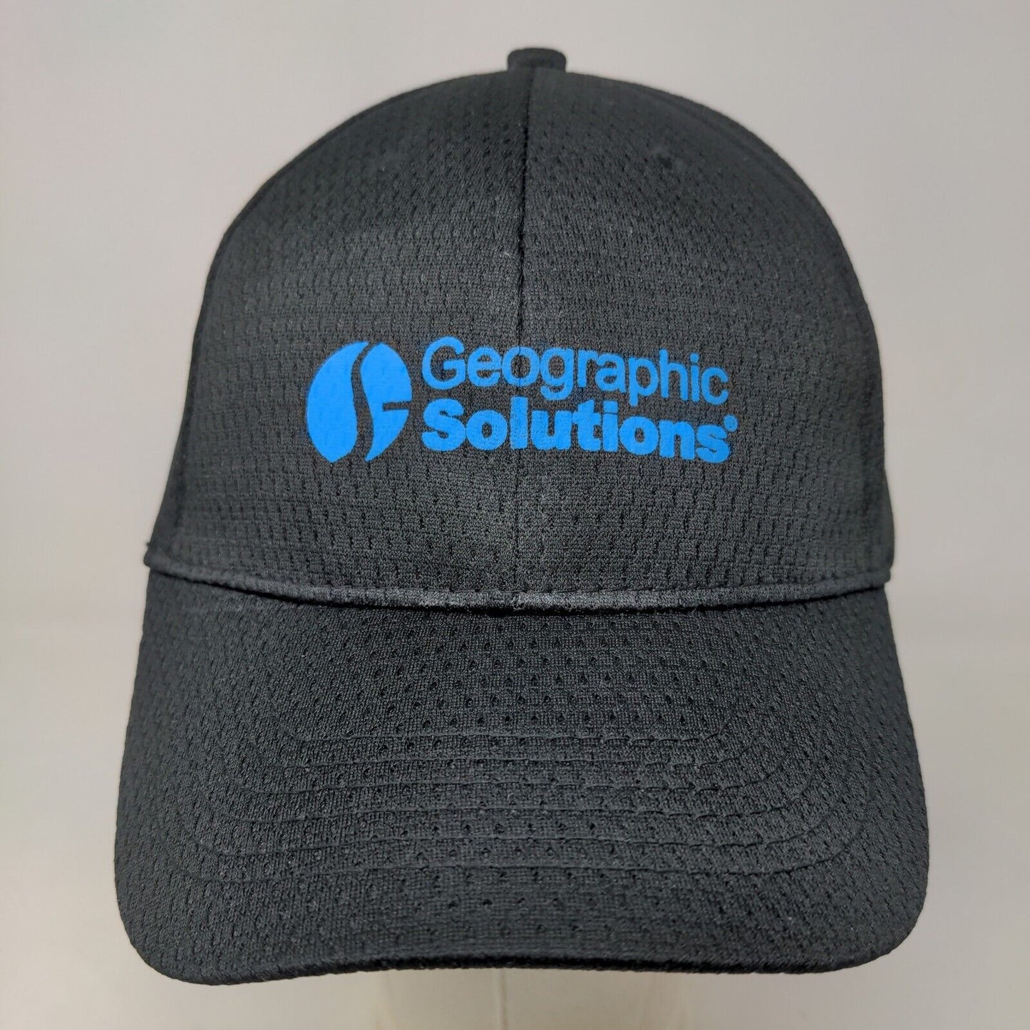 Geographic Solutions Men's Strapback Hat Black OSFA Graphic Logo Polyester